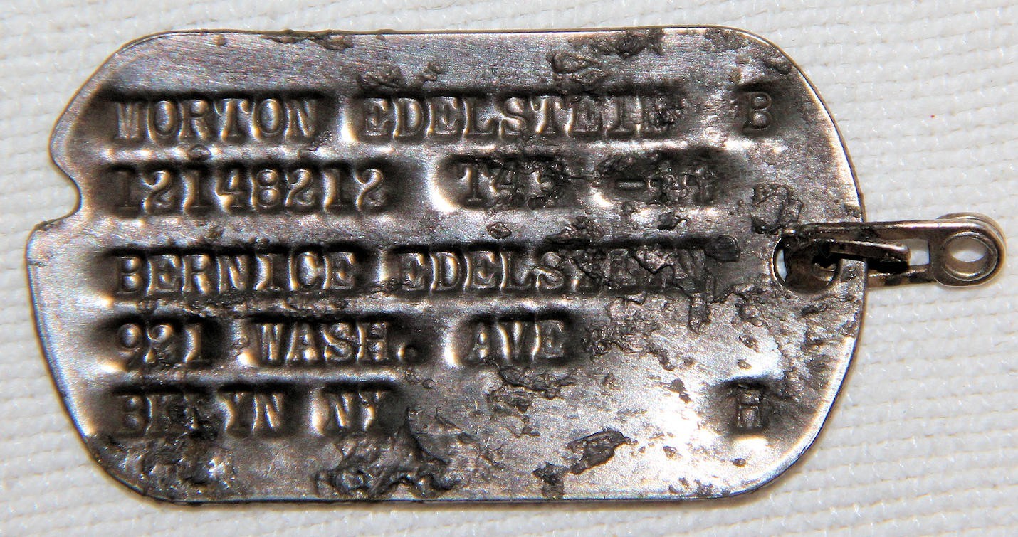 ORIGINAL WWII NAMED NEXT OF KIN DOG TAG