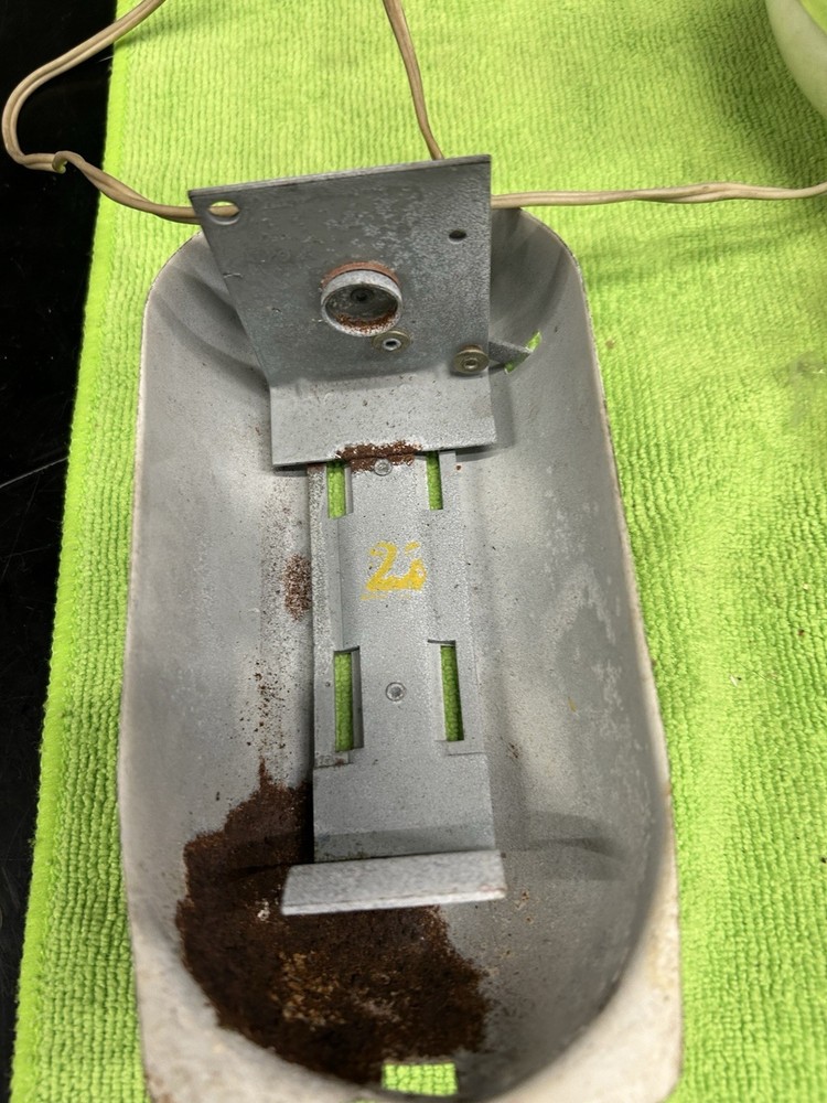 VINTAGE DELTA SEALED BEAM HEAD LIGHT AND HALF BATTERY BOX