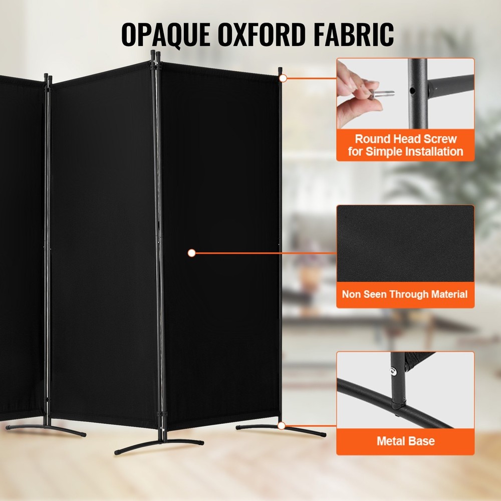 [New]Room Divider, 3 Panel Room Divider, Folding Privacy Screen and Portable Par