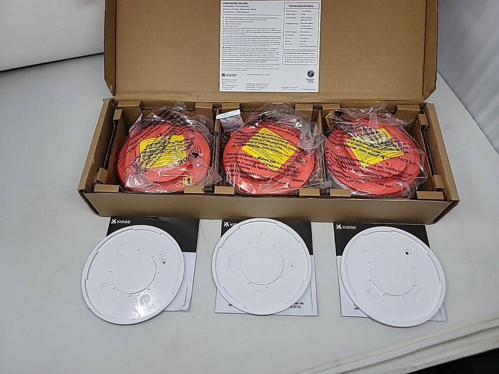 Kidde Smoke & Carbon Monoxide Detector for Home, AA Battery Powered, LED, 3-Pack