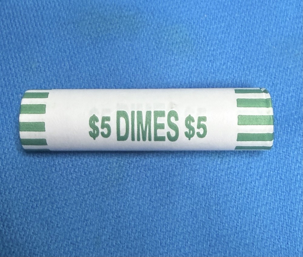 1, SEALED Roll of Dimes,  ~ Unsearched - Possible Errors, Silver, Rare Coins