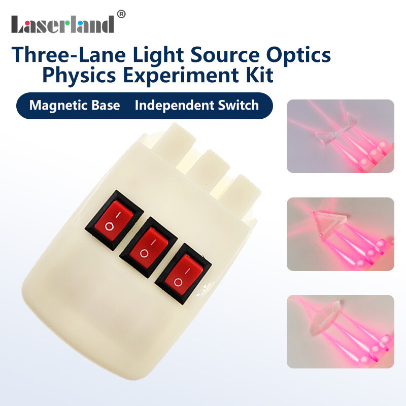 Physics Optical Experiment Kit Linear Light Reflector Prism Student Science Lab