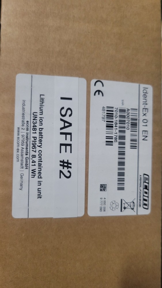 Intrinsically Safe Barcode Scanner / RFID Reader: Ident-Ex® 01