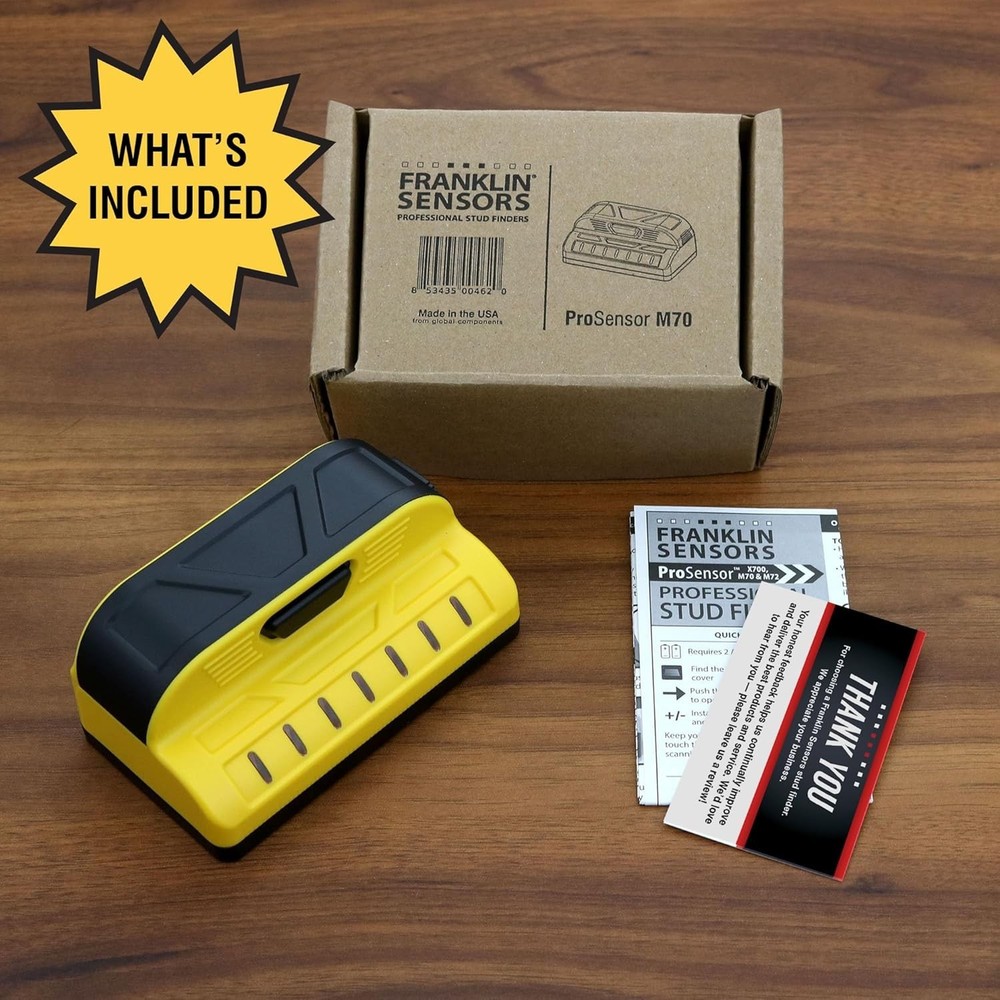 ProSensor M70 7-Sensor Stud Finder with LCD Display - Ultimate Accuracy Tool