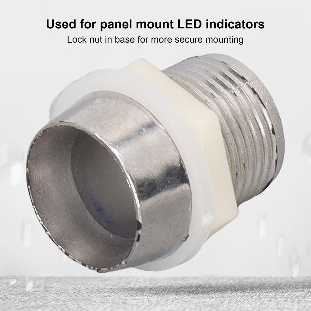 50 Set LED Holder Chrome Plated For Panel Mount Light Diode 10mm Popular