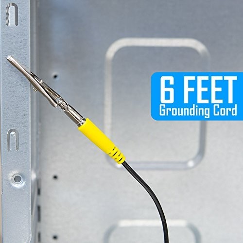 Adjustable Anti-Static Wrist Strap 5 Pack - ESD Grounding Bands for PC & Electro