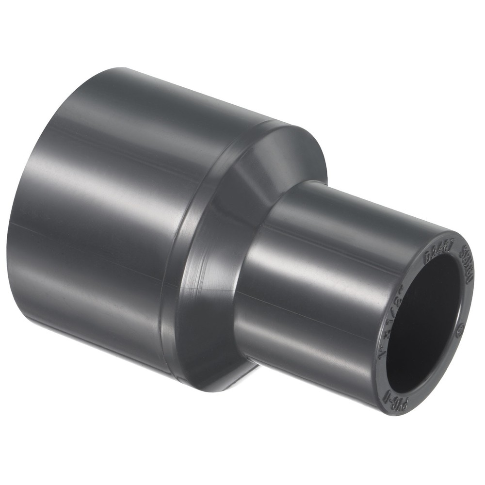 1"x1/2" SCH80 UPVC Reducer Pipe Fitting Straight Coupling Connector, Grey