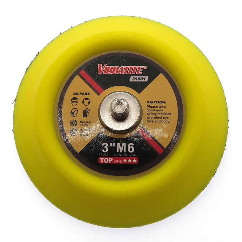 2/3/4/5/6 " Hook Loop Backing Pad With M6 M8 Thread For Sanding Discs Air Sander