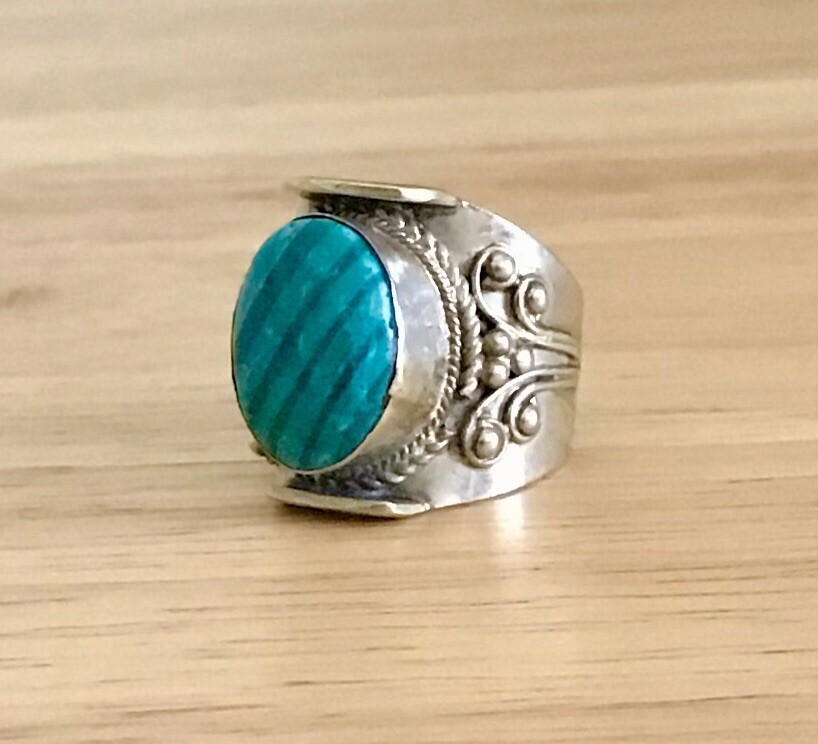 Tibetan Malachite Ring