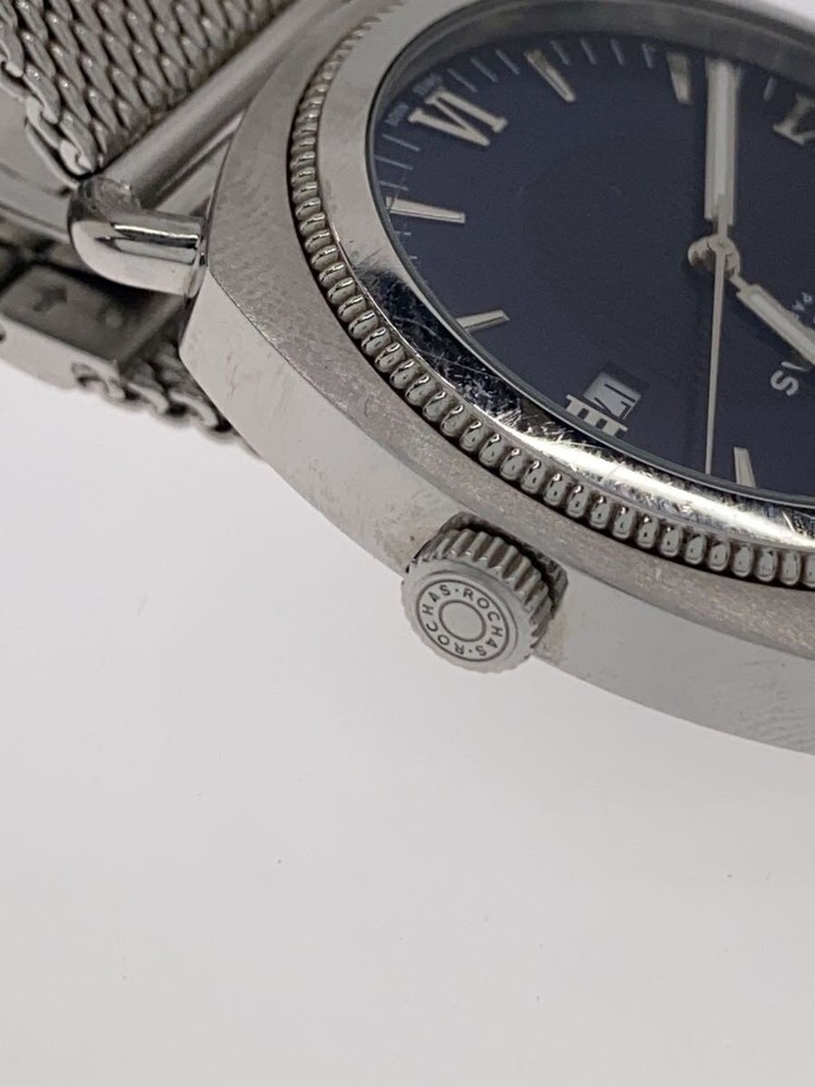 ROCHAS Quartz Watch Analog BLU SLV