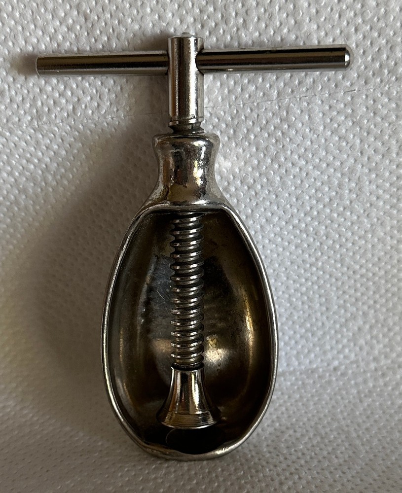 Vintage Nut Cracker silver tone Used
