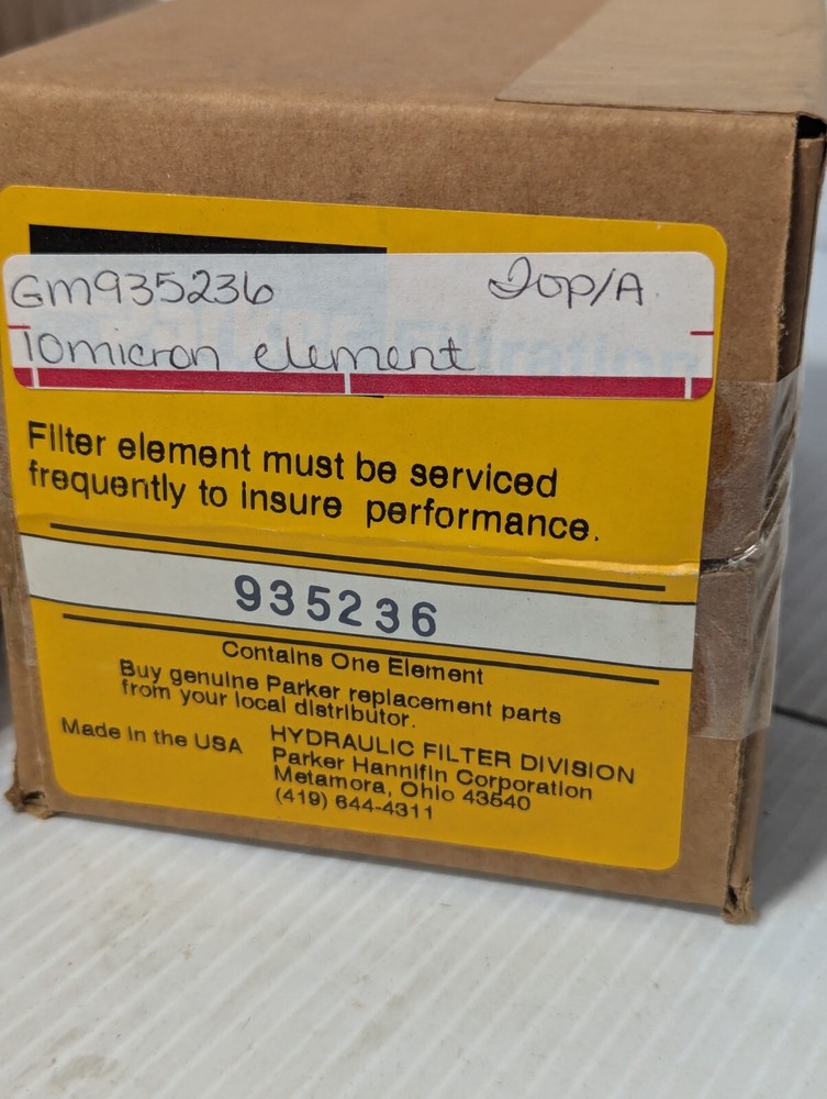 Parker 935236 hydraulic filter element, in original box