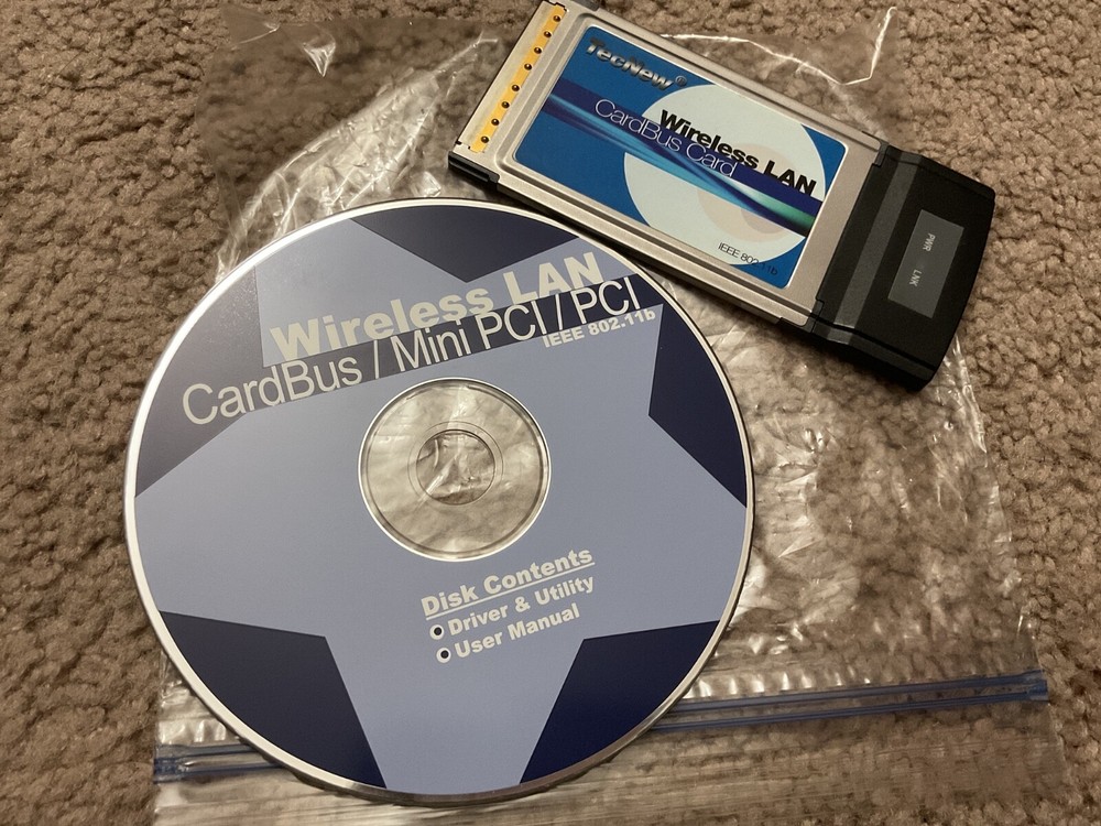 TECNEW WIRELESS LAN CARDBUS CARD