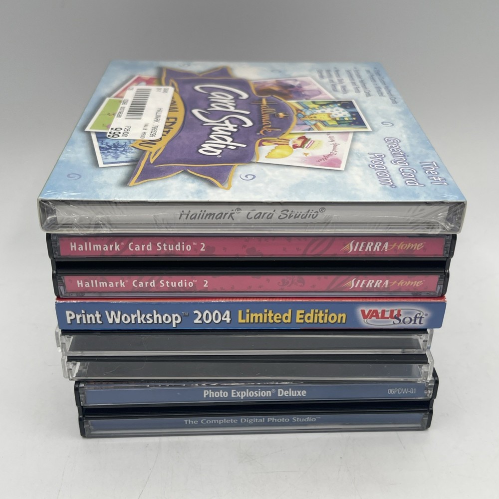 Windows 95 Art Lot PC CD-ROM Software Creative Hallmark Cards & Photo Studio