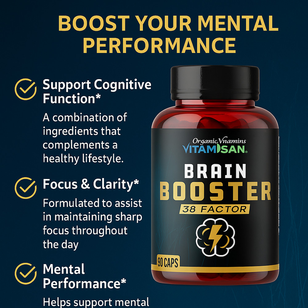 Advanced Brain Focus Memory Support Nootropic Formula for EnergyCognitive Health