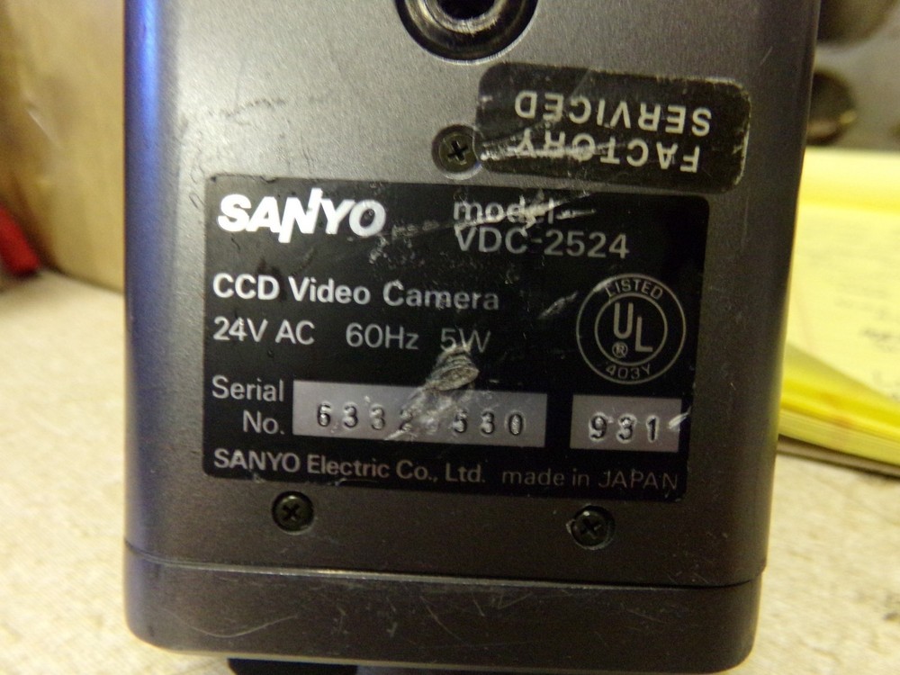 Sanyo CCD Video Camera VDC-2524 *FREE SHIPPING*