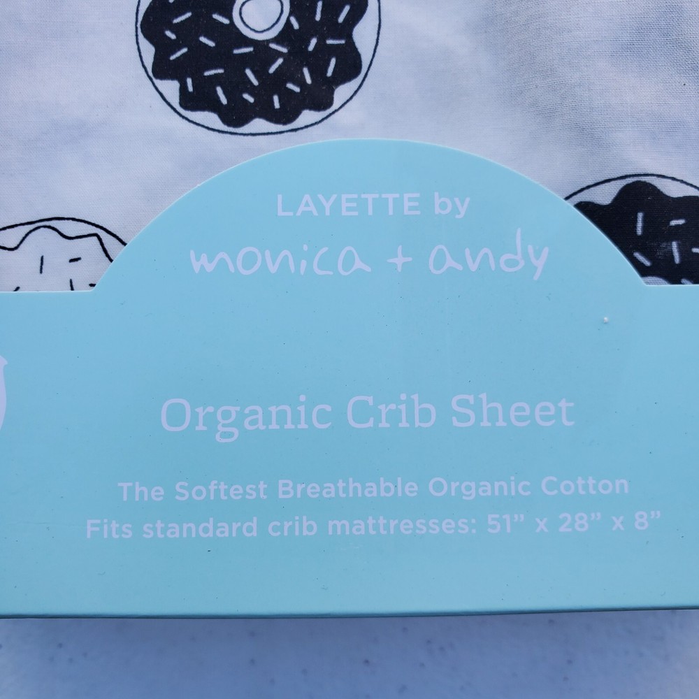 Layette by Monica + Andy Fitted Crib Sheet - Oh, Donut Even Pattern