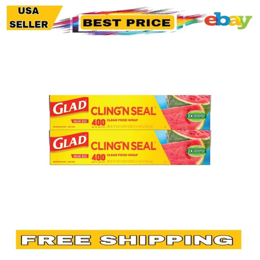 Food Wrap Glad Cling ‘N Seal Clear Plastic
