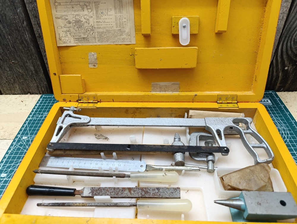 Children's Soviet set of locksmith tools "Young Technician.