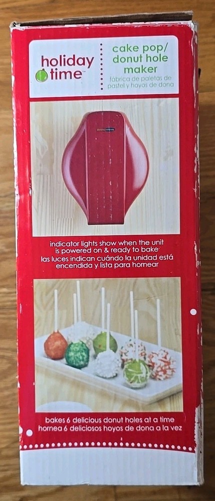 Holiday Time Cake Pop Donut Hole Maker | Tested & Working | Non-Stick
