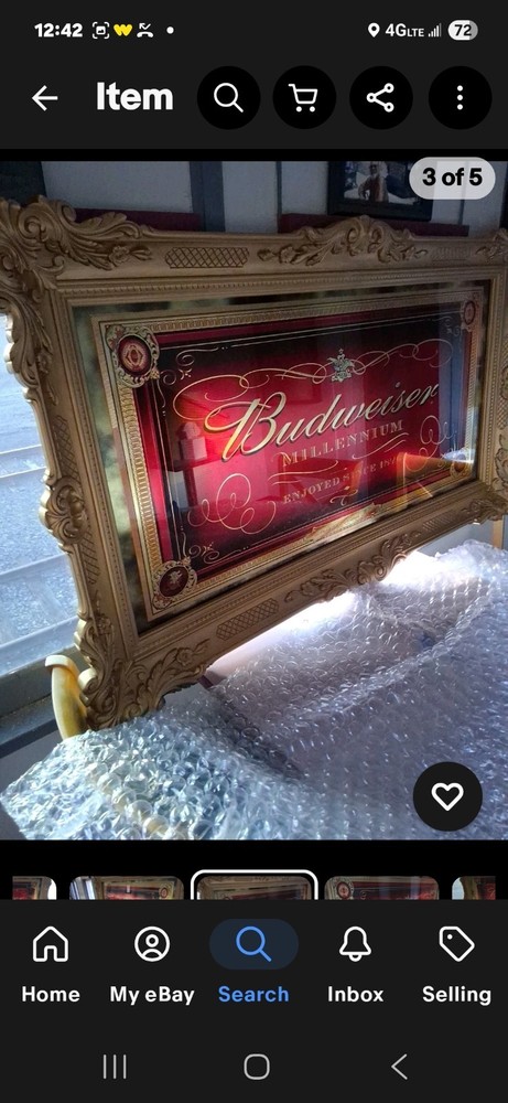 Ɓudweiser Glass Mirror 3ft