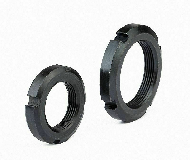 Fine Thread Round Locknut Slotted Nut Retaining Castle Nut Select M30 - M60