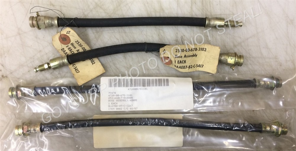 FRONT & REAR BRAKE HOSE SET M151 M151A1 M151A2 MUTT JEEP 8359976 2EA 7059147 2EA