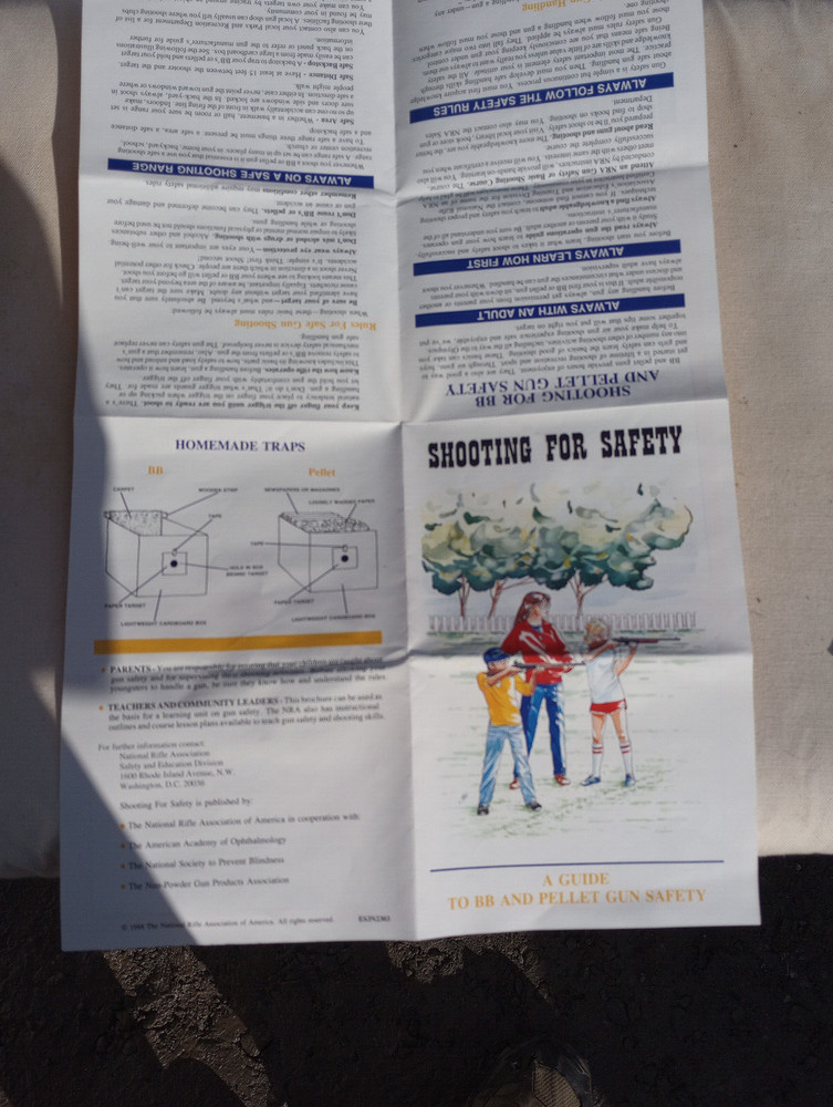 SHOOTING FOR SAFTY A GUIDE TO BB AND PELLET GUN SAFTY