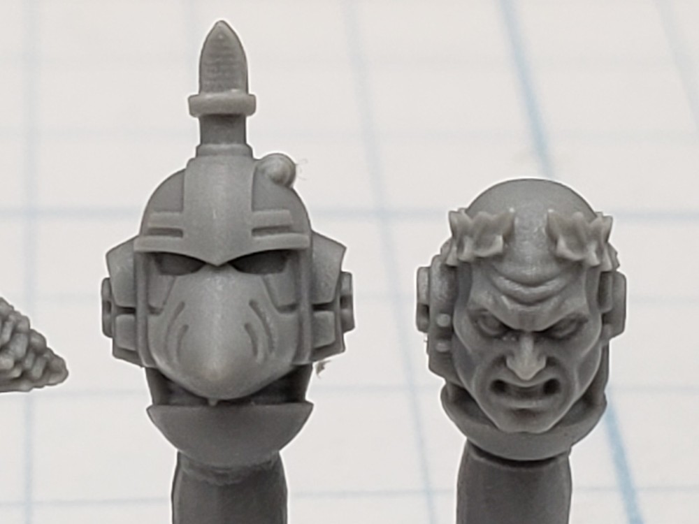Warhammer 30k Space Marines Bits Ultramarines Mark VI Head Commander Set CC02