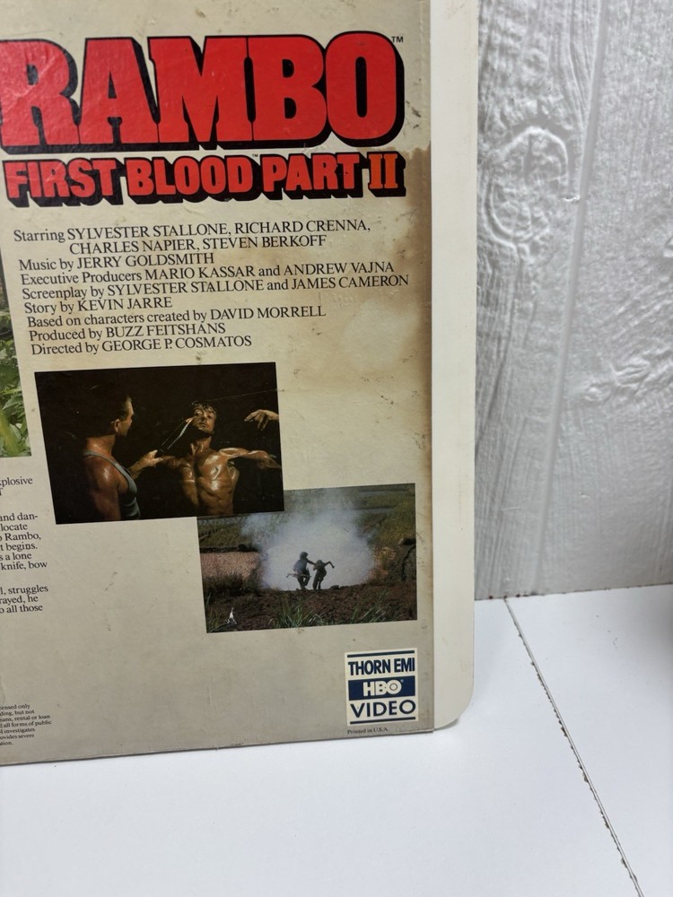 Rambo First Blood Part II (1985) CED Videodisc Untested