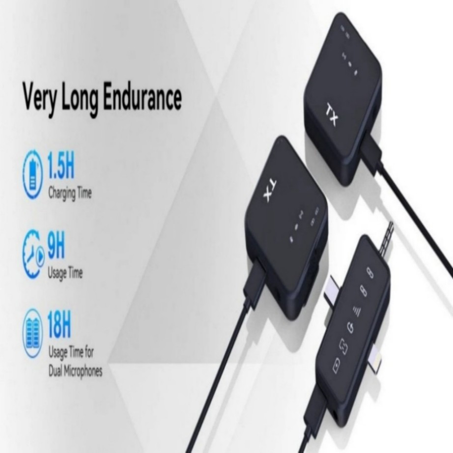 3in1 Mini Microphone for iPhone/Android/Camera Wireless Lavalier Microphone&/-/