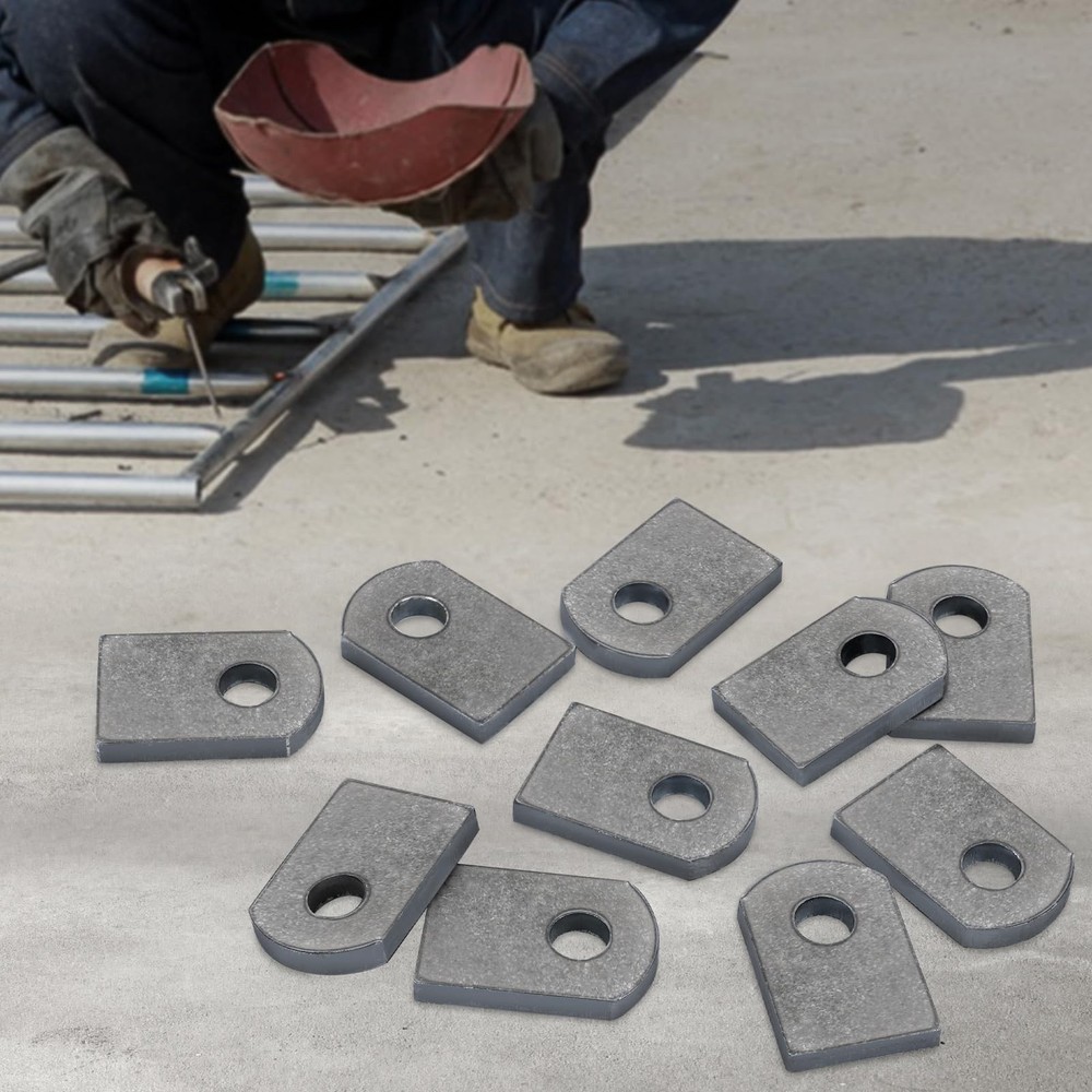 Weld on Tabs, Steel Shock Basic Tab, Flat Mount-Small 3/16" Thick