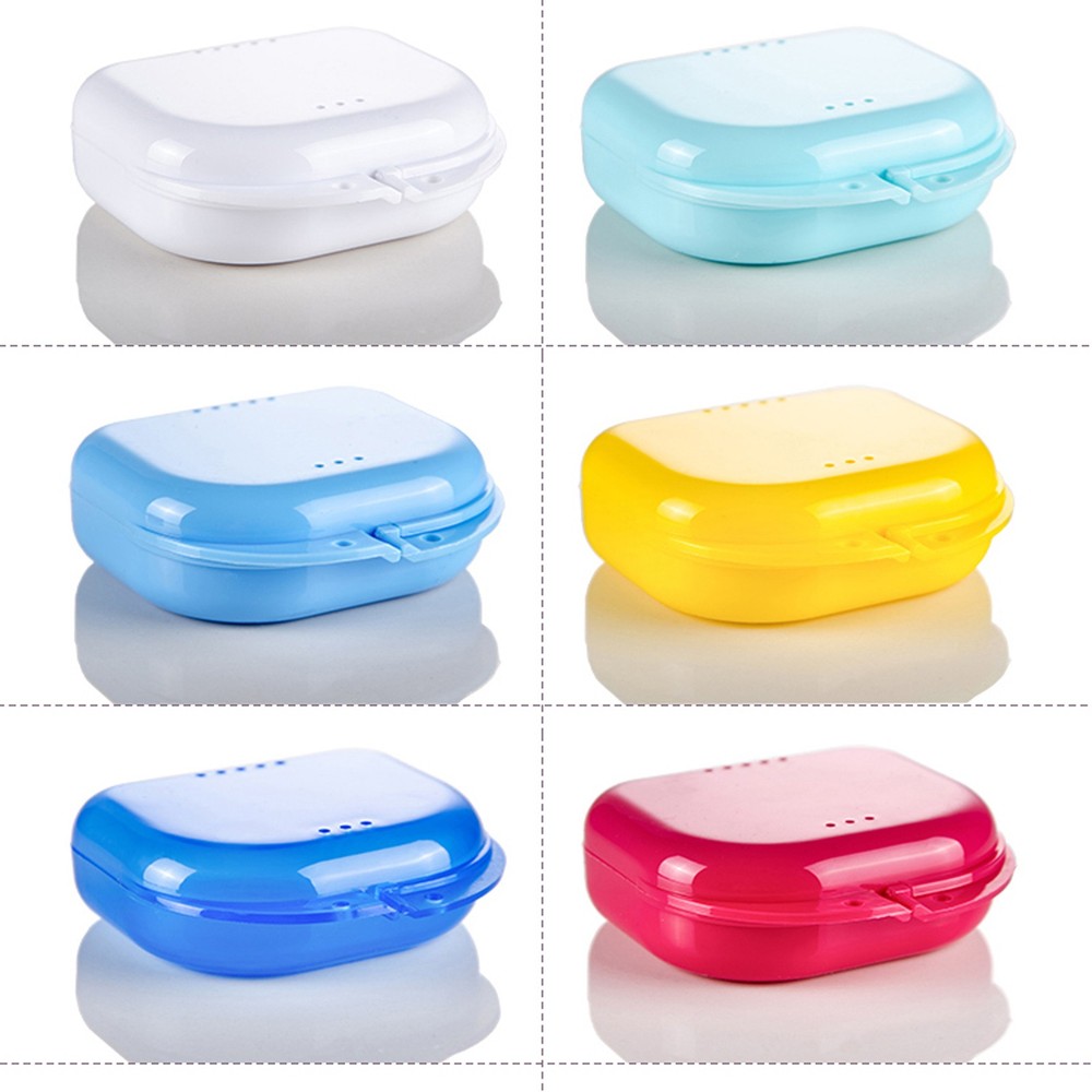 70Pcs Dental Box Retainer Denture Case Orthodontic Storage Container Colors