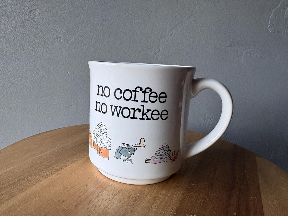 No Coffee No Work Vintage Mug