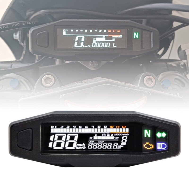 Tacho Hour Meter Gauge Motorbike Engine Tachometer Engine Speedometer