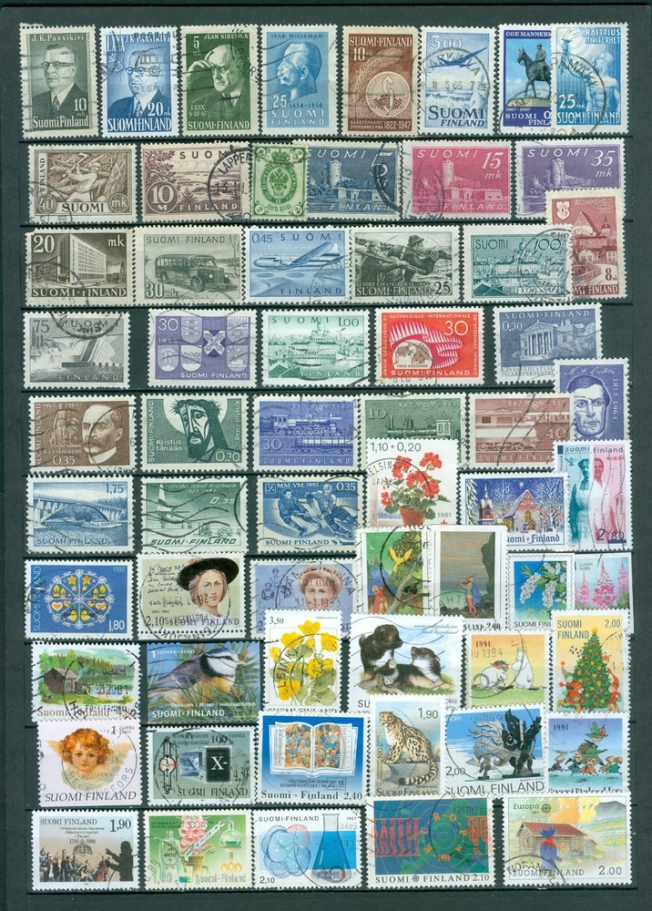 Finland.  Lot 61 Different. Old - Modern Issues. With Cancel