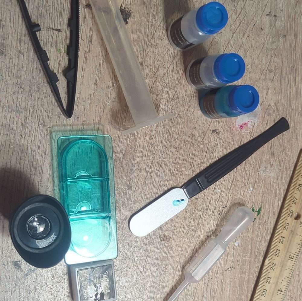 Edu-Science Microscope Set 10X Objective Prepared Slides Accessories Science Kit