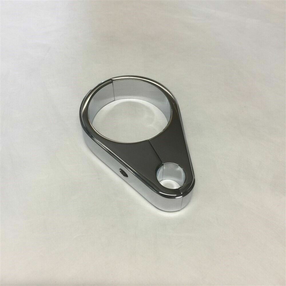 Chrome Cable Clamp for Clutch Cable 1-3/8" Frame/Handlebars on Harley Davidson