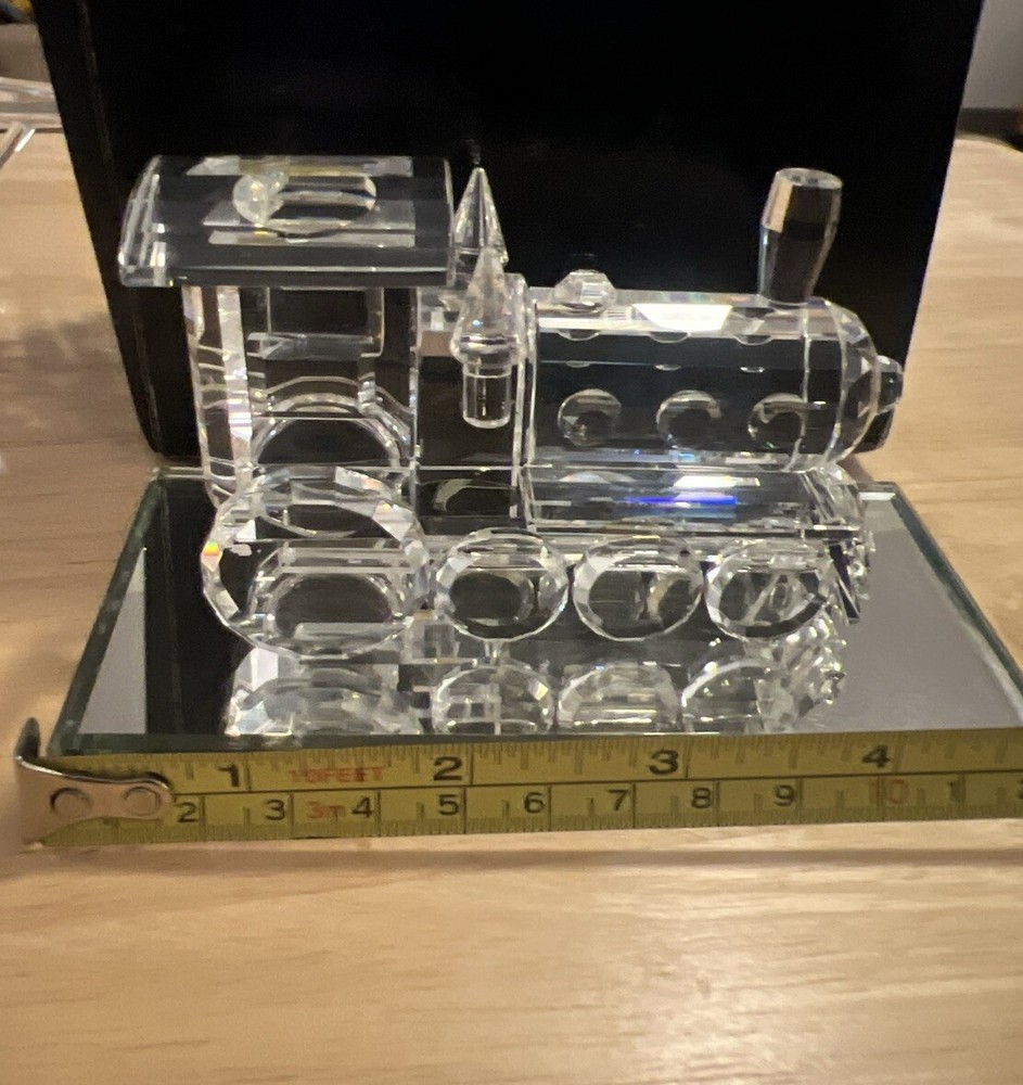 Crystal 4 Inch Train With Xanadu Quartz Clock