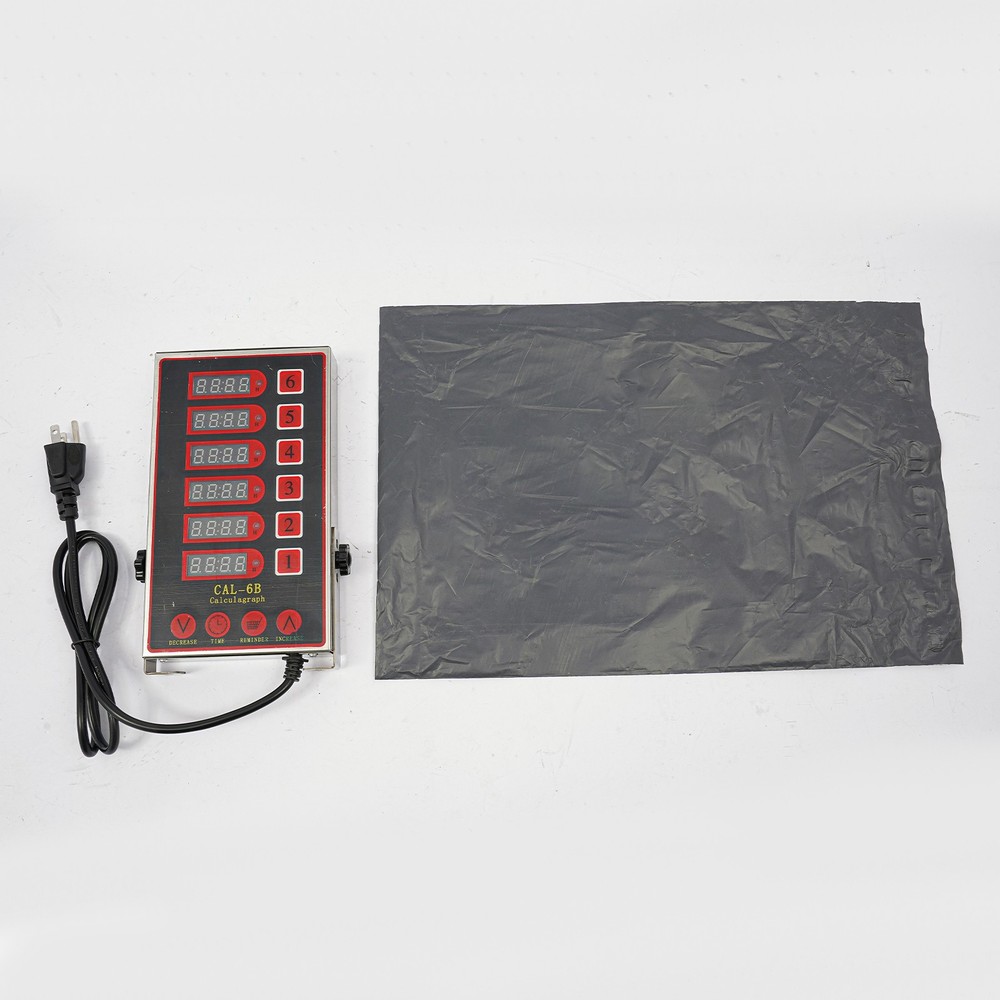 6-Channel Kitchen Timer – Stainless Steel, LED Display, Multi-Task Function