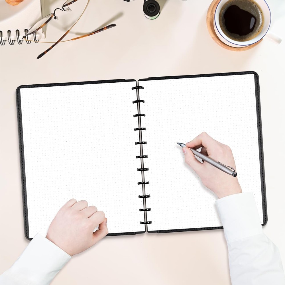 A4 TUL Discbound Dotted Refill Paper, 11-Disc Dot Grid 100 Sheets, White