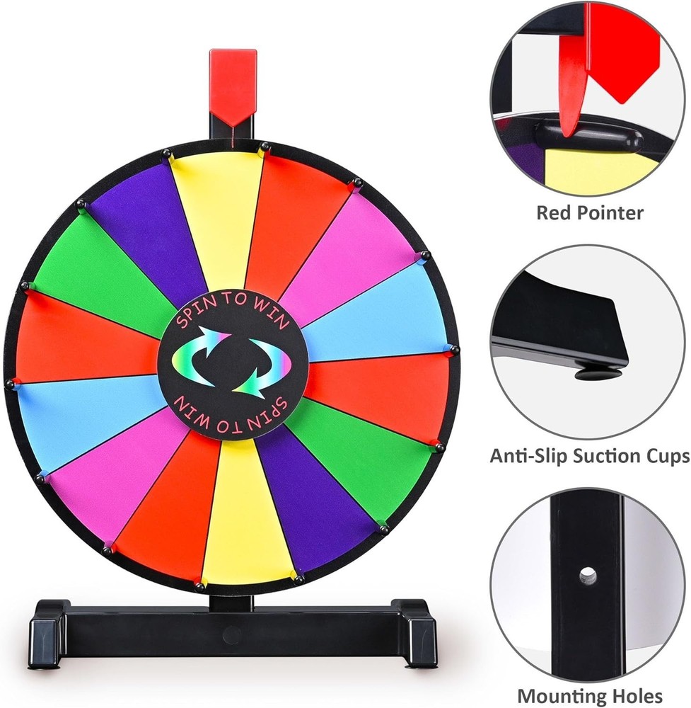 12" Prize Wheel Tabletop Spinner Game