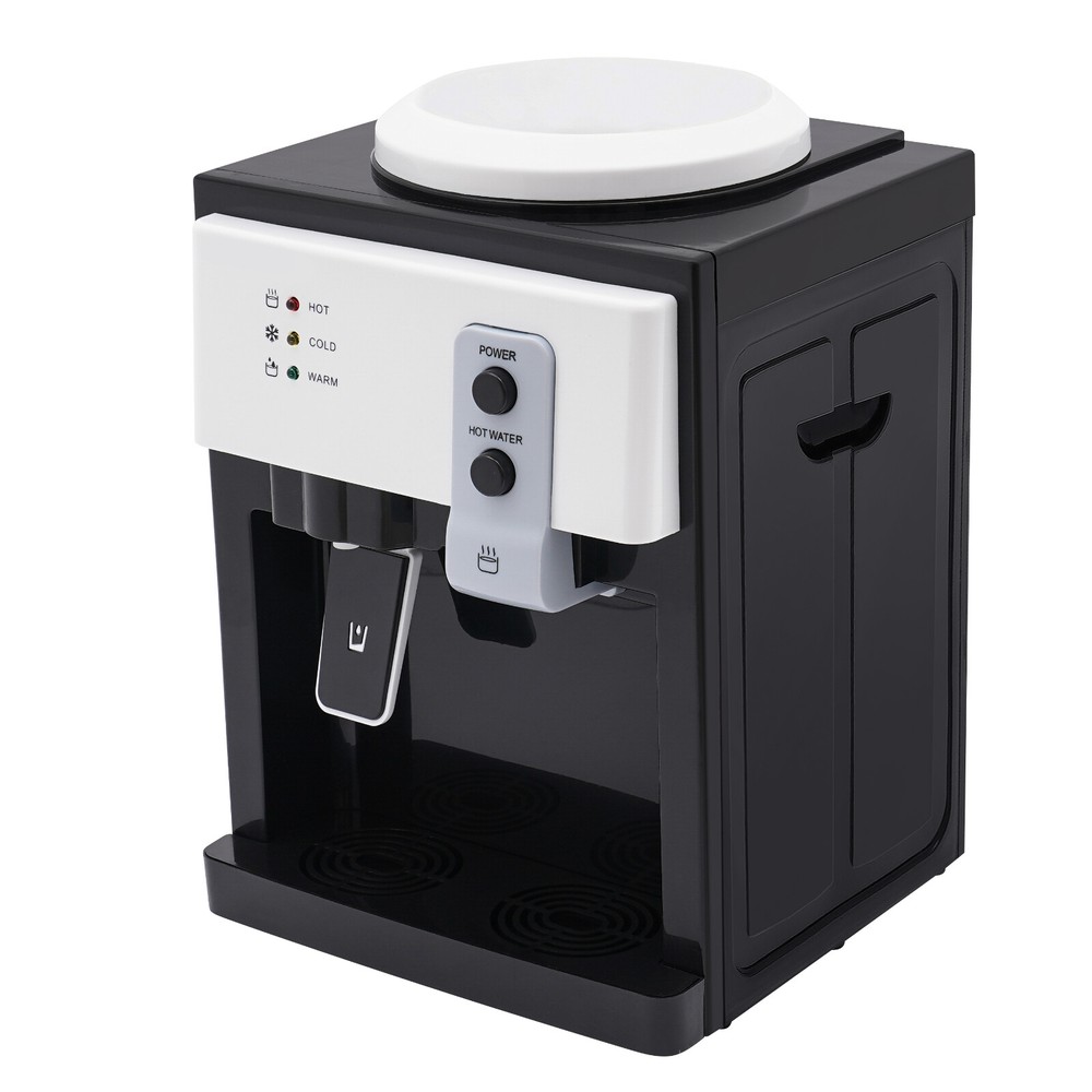Top Loading Hot Cold Water Cooler Dispenser Countertop Drinking Machine 5 Gallon