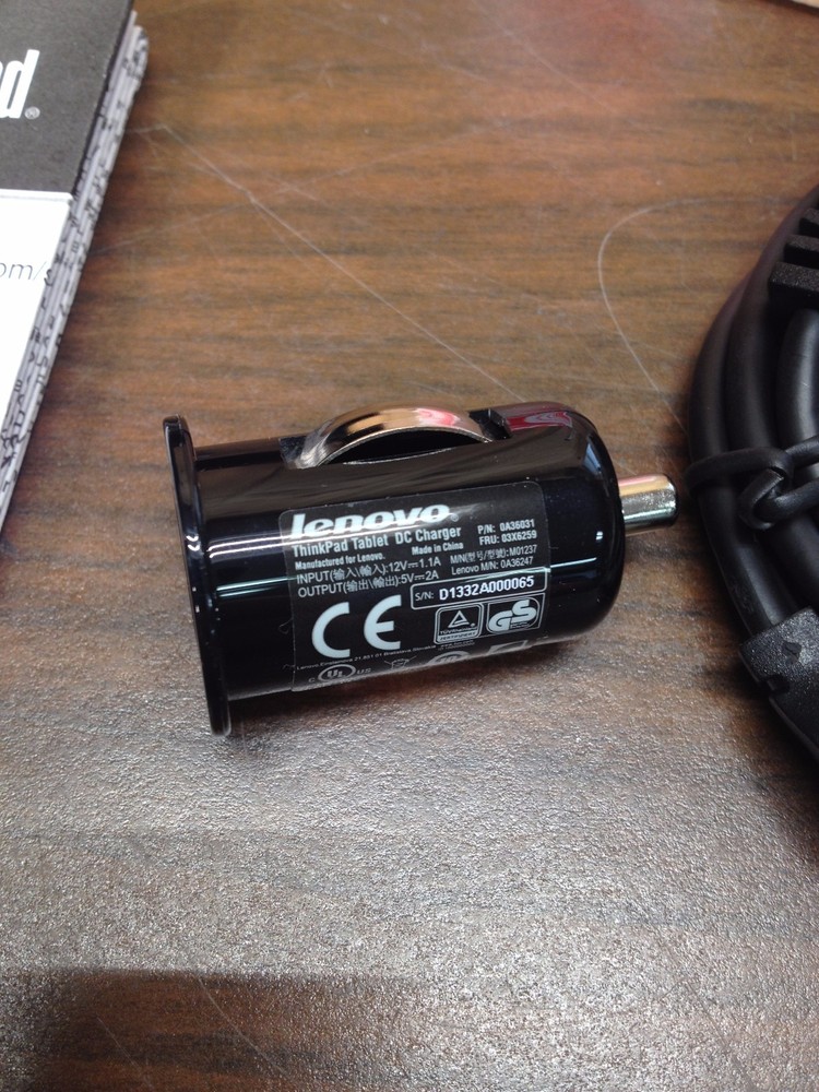 Genuine Lenovo Auto Adapter - 5 V DC For Tablet 0A36247