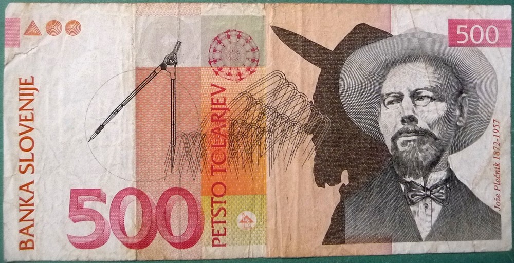 SLOVENIA 500 TOLAR  NOTE FROM YEAR 1992, P 16