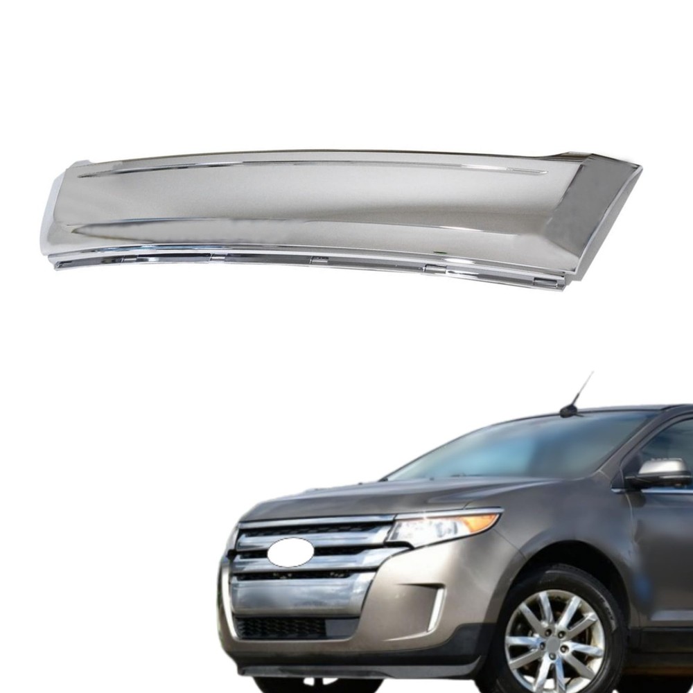 marddpair Front Lower Bumper Chrome Grille Moulding Replacement for Silver