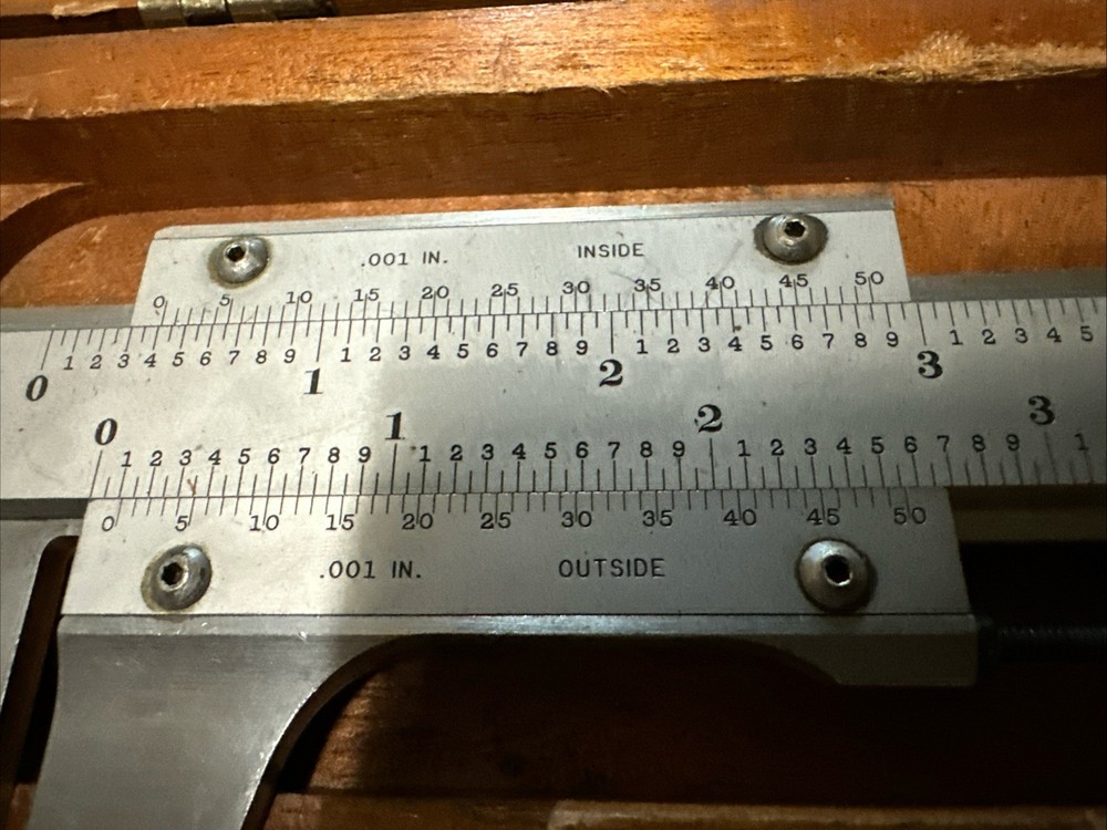 Starrett .001” No.123 14” Vernier With Case