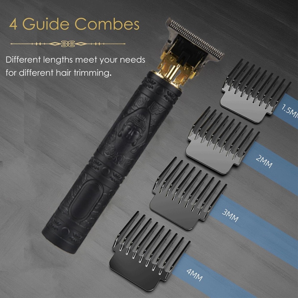 Professional Rechargeable Beard Trimmer with Ergonomic Design & Low Noise