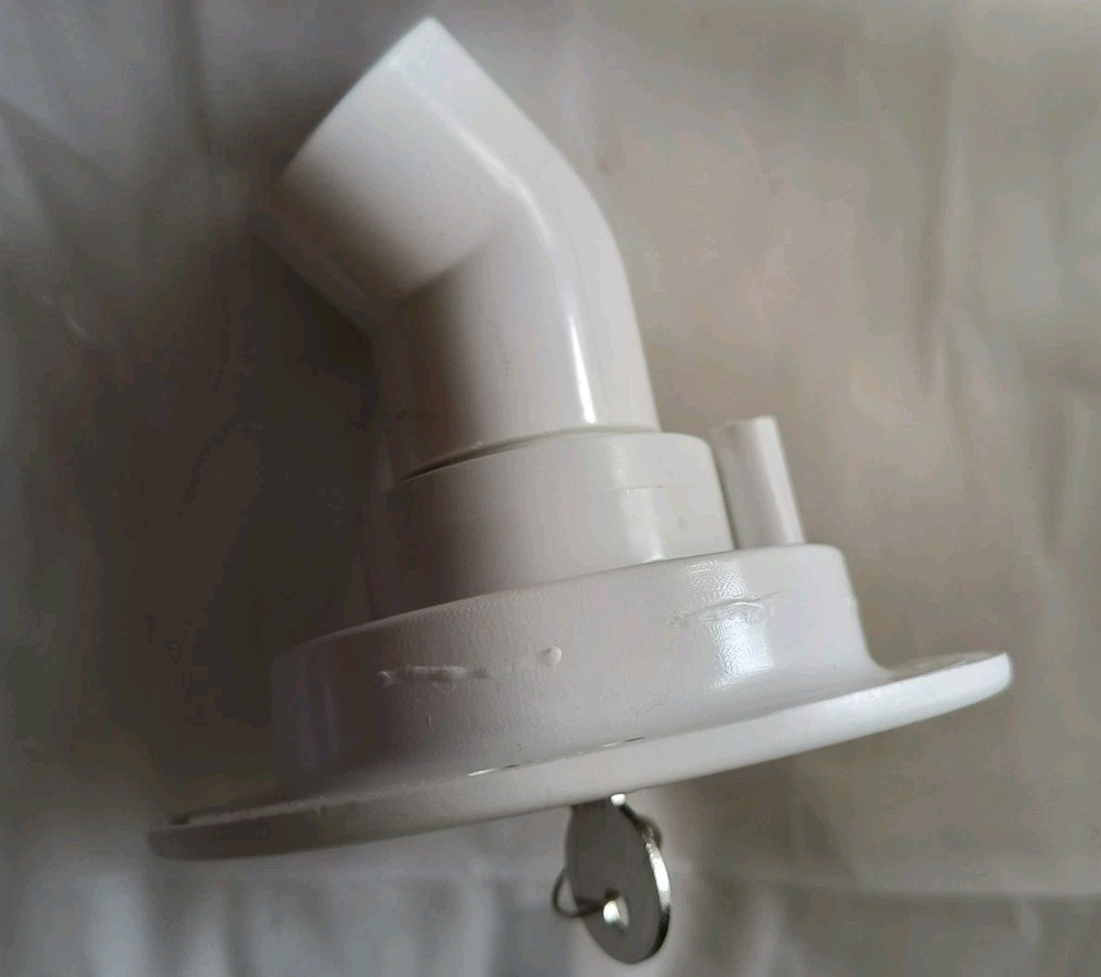 RV FreshWater Inlet Water Filler Cap Gravity Water Lockable White