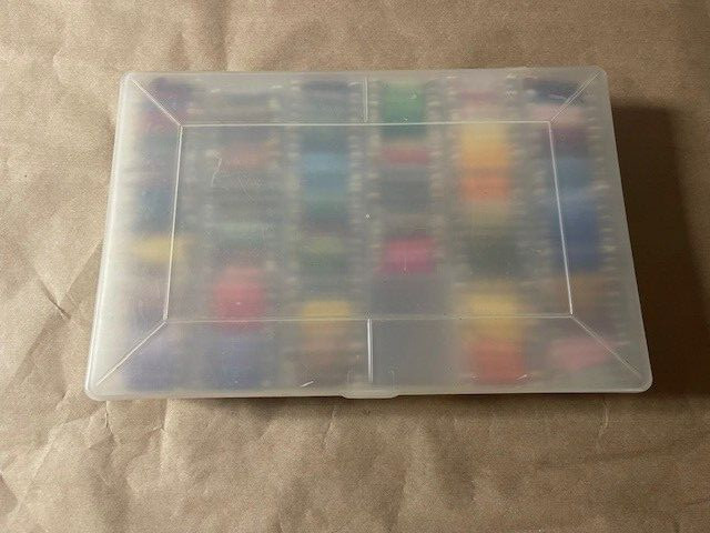 Embroidery Floss Bin w/ 180 Colored Skeins Thread